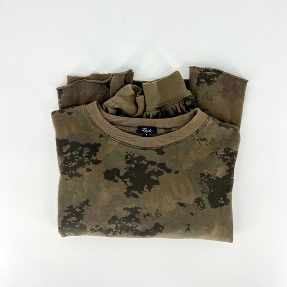 Rails Reeves Camo Pullover Crewneck Sweatshirt Size Small - Picture 10 of 13